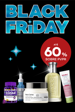 Campanha Black Friday com destaque promocional at&eacute; 60% sobre pre&ccedil;o de Venda ao P&uacute;blico Recomendado
